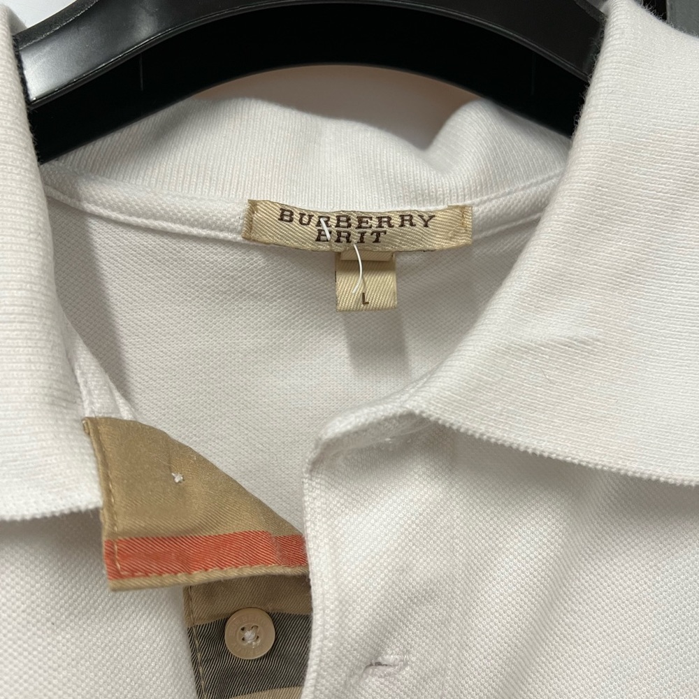 Burberry Brit White Polo Men’s Large